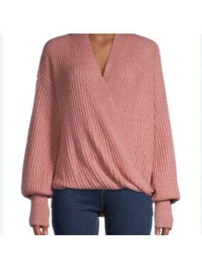 Max Studio Ribbed Studio Knit Cozy Sweater size L